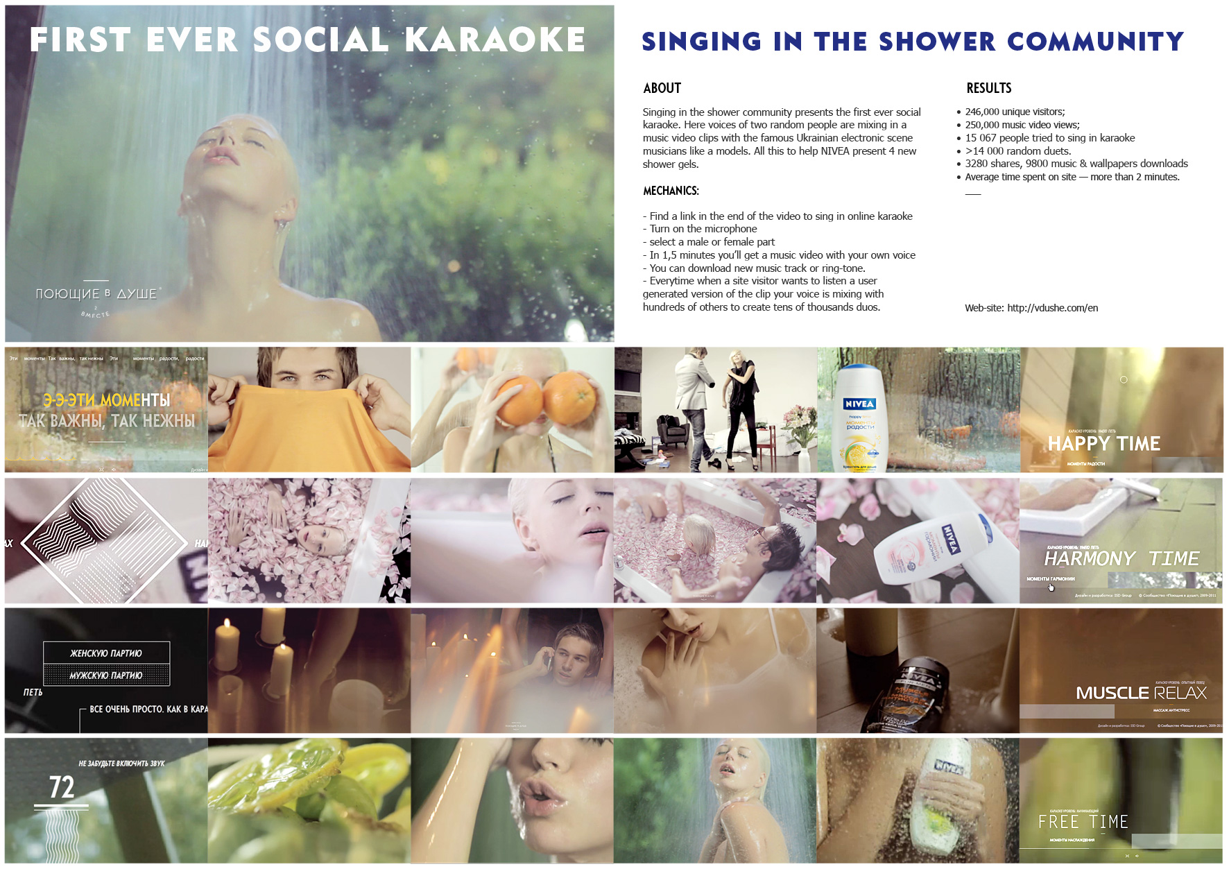 Singing in the shower – 2. Campaign  