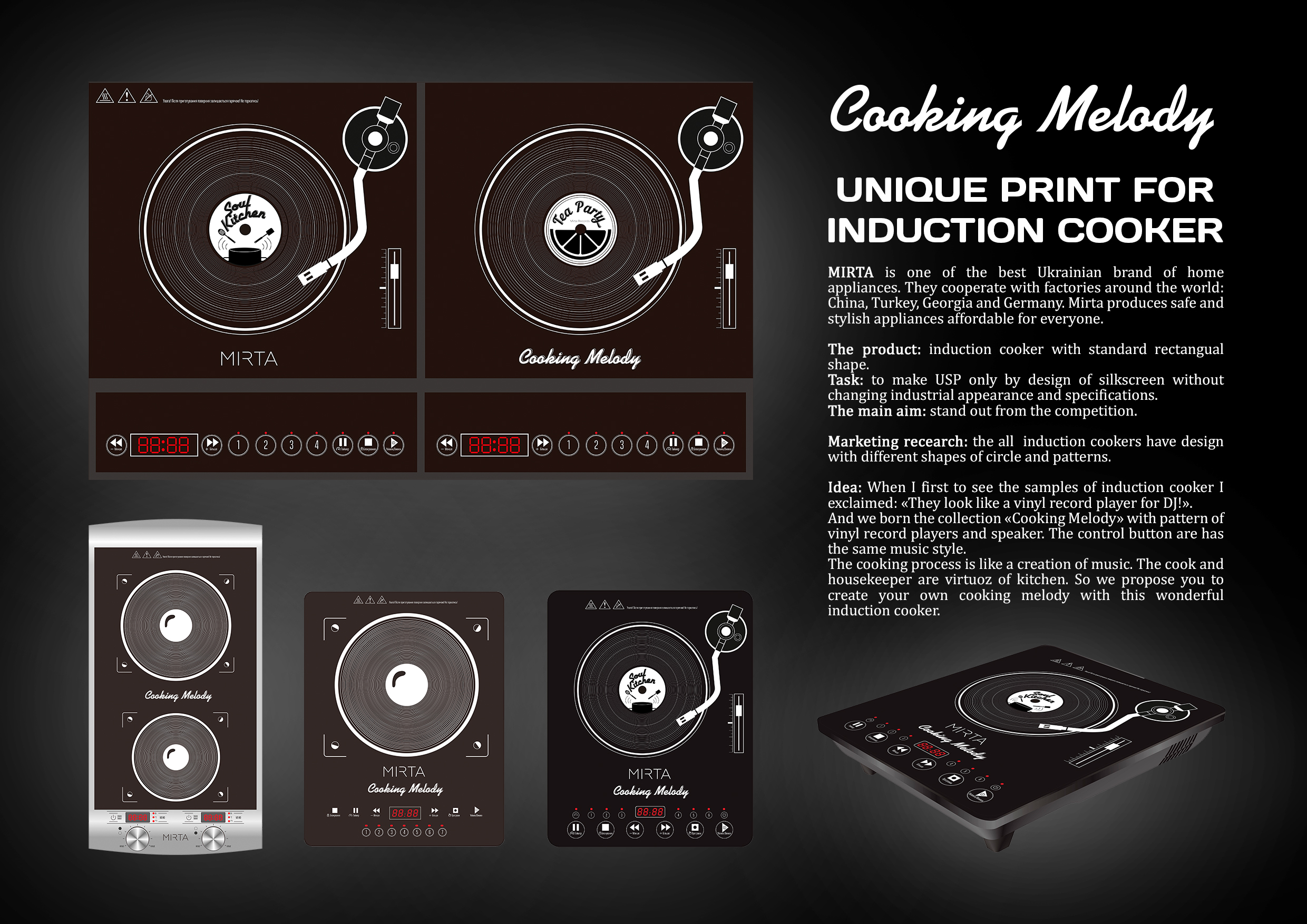 Cooking Melody: unique print for induction cooker